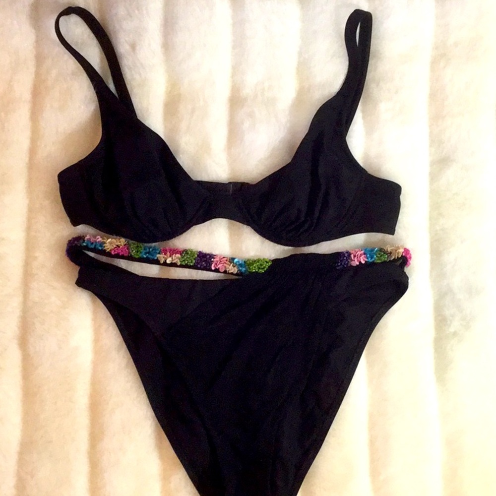 Italian LaPerla Embellished Bikini